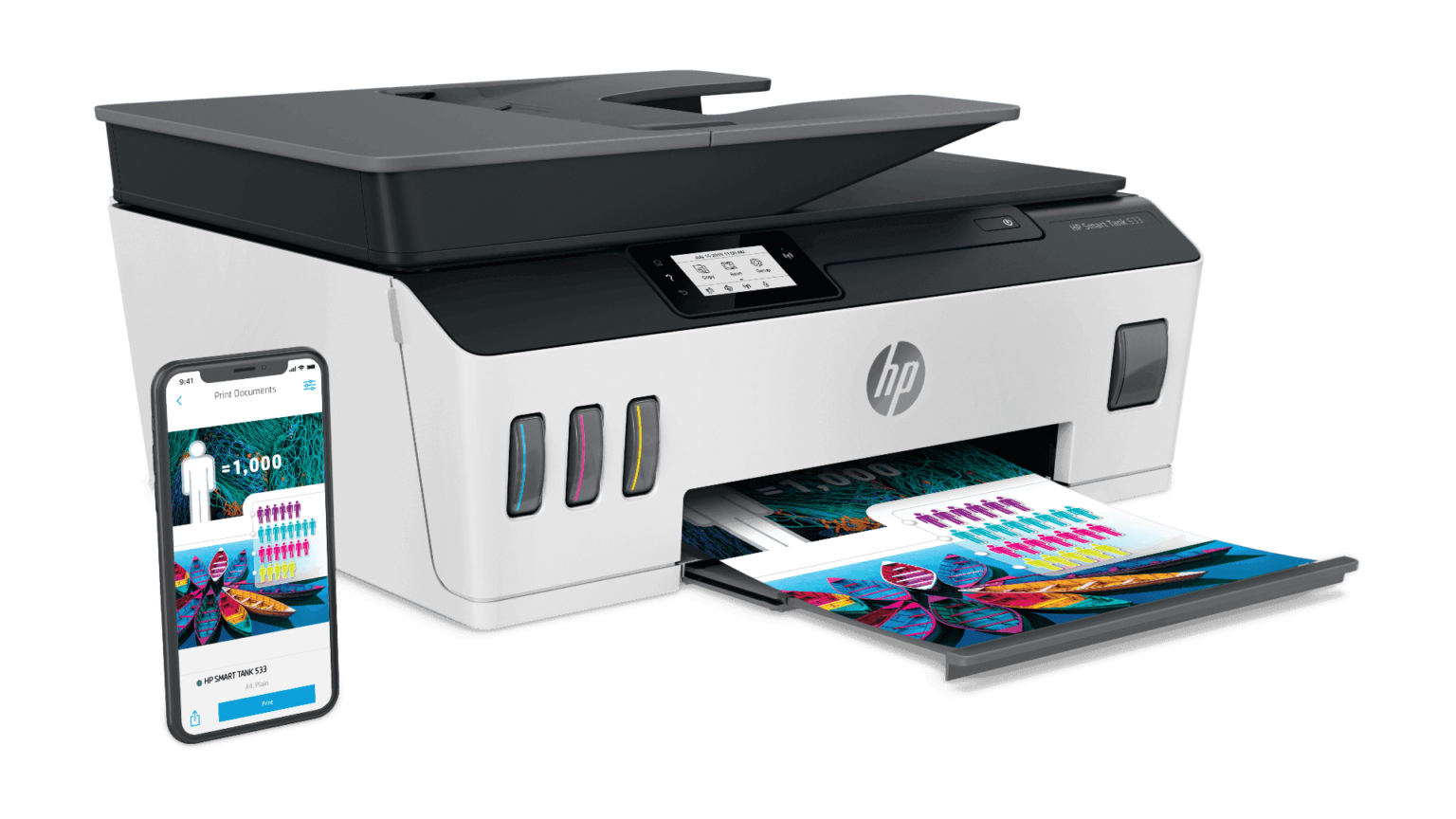 Impresora Hp Multifuncion Smart Tank 533 Wireless Zion Tecnology