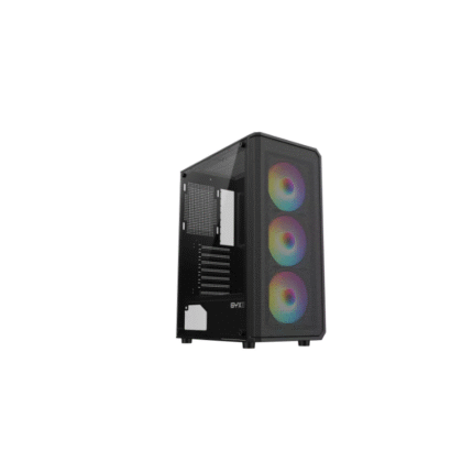 GABINETE SYX EQS10 BK 3FAN ARGB/ATX/GAMER