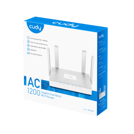 ROUTER WIRELESS CUDY WR1300E AC1200 GIGABIT DUAL B