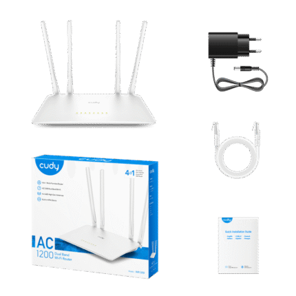 ROUTER WIRELESS CUDY WR1200 AC1200 MBPS DUAL BAND