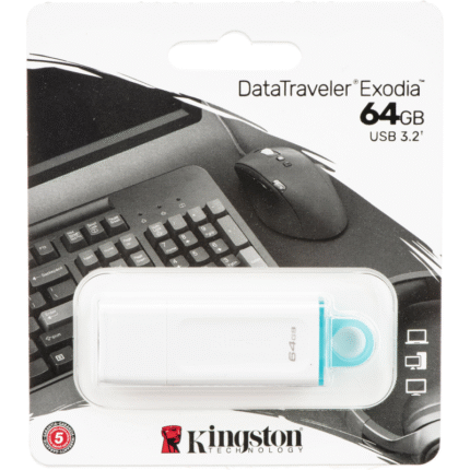 PENDRIVE KINGSTON DTX 64 GB BLANCO EXODIA USB 3.2