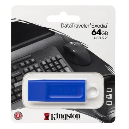 PENDRIVE KINGSTON DTX 64 GB AZUL EXODIA USB 3.2