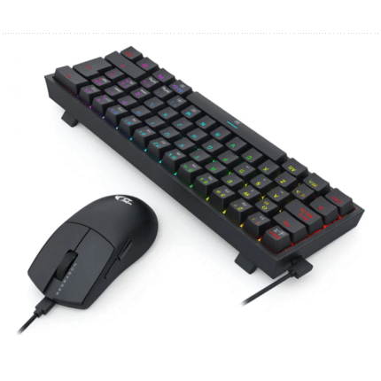 COMBO REDRAGON S-143 BLACK GAMER TEC 60%/MOUSE