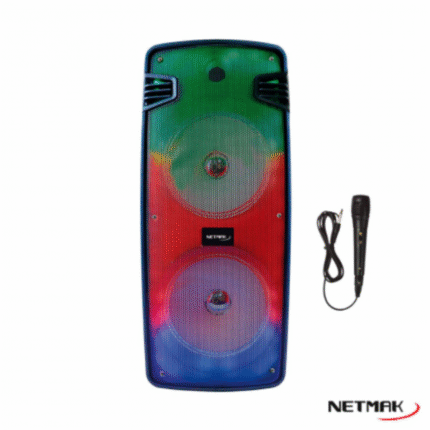 PARLANTE NETMAK NM-YANKEE RGB 8" C/MIC BT5.3