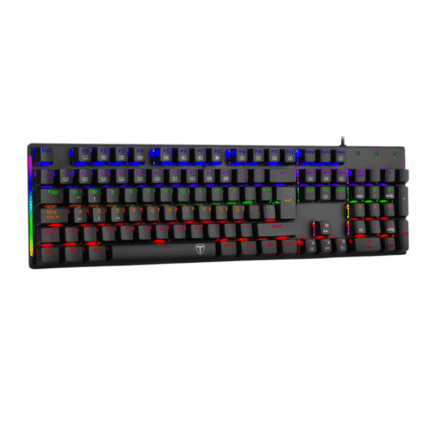 TECLADO T-DAGGER NAXOS TGK310RD BLACK GAMER RAINBOW