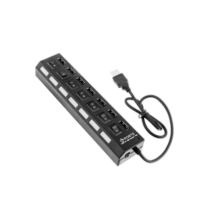 HUB USB 7 PUERTOS 2.0 CON INTERRUPTOR JG-HUB7