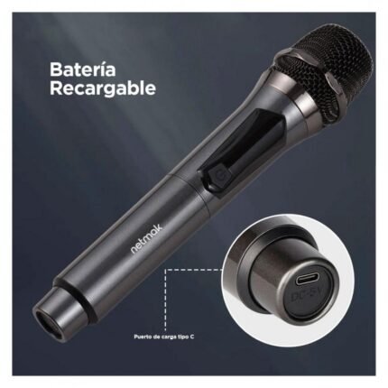 MICROFONO NETMAK NM-MC23 WIRELESS RECARGABLE