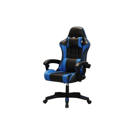 SILLA GAMER LH NEGRA-AZUL APOYA PIES REFORZADA