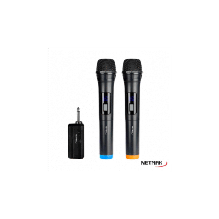 MICROFONO NETMAK NM-MC18 SETX2/INALAM/PLUG 6.3/10M