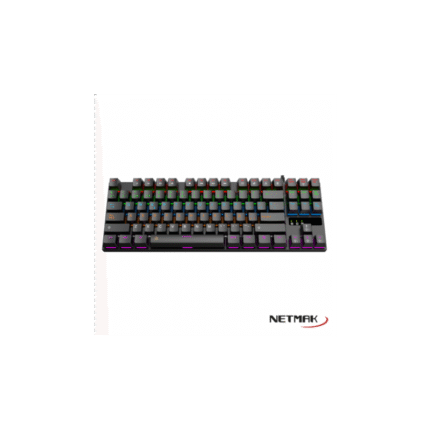 TECLADO NETMAK NM-SKILL MECANICO BLACK/LED/GAMER