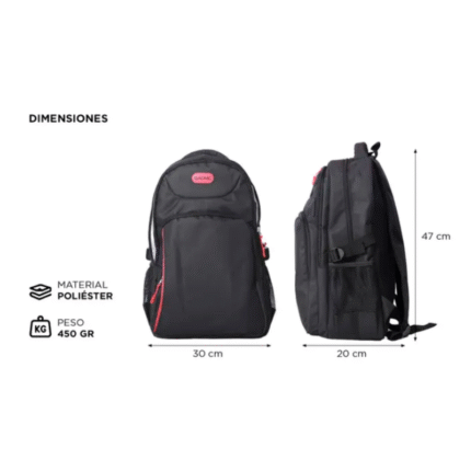 MOCHILA GADNIC MOCH0205 NEGRO URBANA/PORTA NOTEBOO