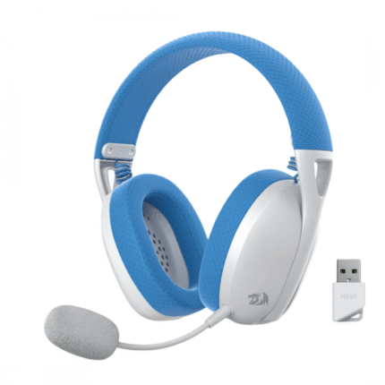 Auricular Redragon Ire Pro H848 Blanco y azul