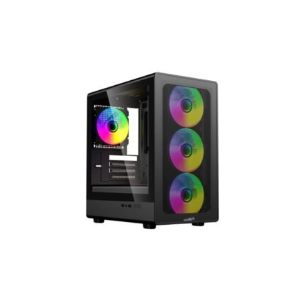 Gabinete Sentey M25BLK 4* FAN Negro