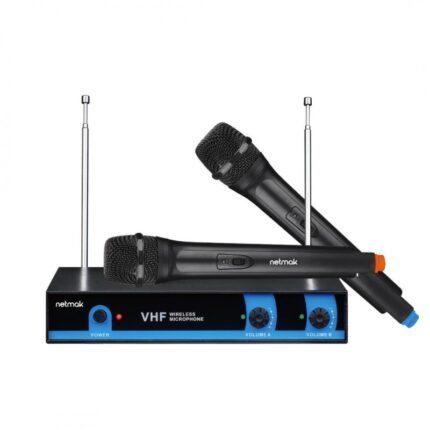 Micrófono inalámbrico Netmak NM-MC25 set x2