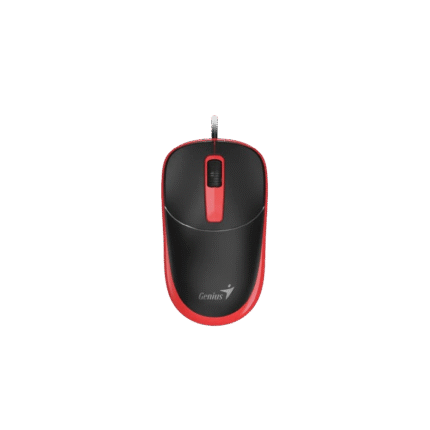 Mouse Genius DX-123 Negro y rojo