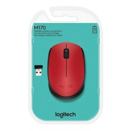 Mouse inalámbrico Logitech M170 Rojo