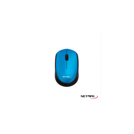 Mouse inalámbrico Netmak Edge NM-M680 Negro y azul