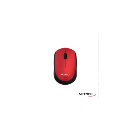 Mouse inalámbrico Netmak Edge NM-M680 Negro y rojo