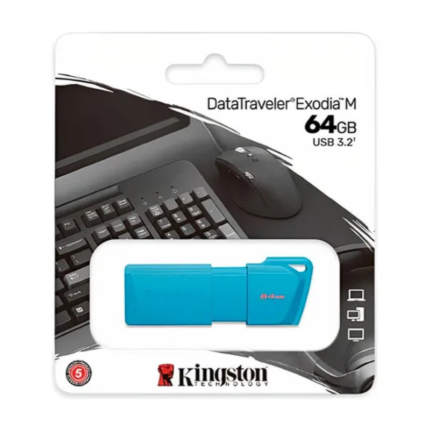 Pendrive Kingston DTXM Exodia Celeste neon 64gb