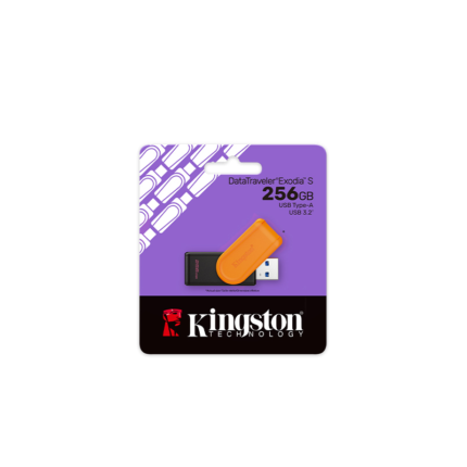 Pendrive Kingston DTXS Exodia S USB 3.2 Negro y naranja 256gb