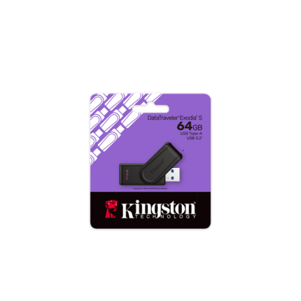 Pendrive Kingston DTXS Exodia S USB 3.2 Negro 64gb