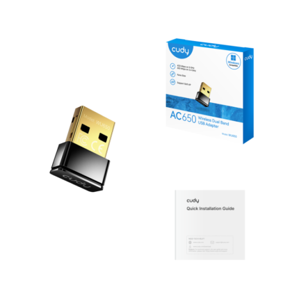 Placa de red USB Cudy WU650 AC650 mini dual band