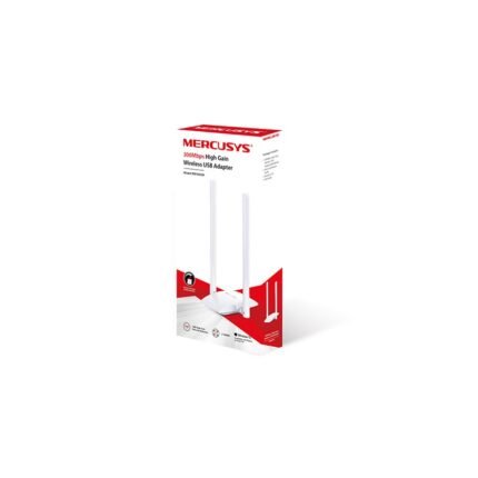 Placa de red Mercusys USB 2 antenas 300Mbps