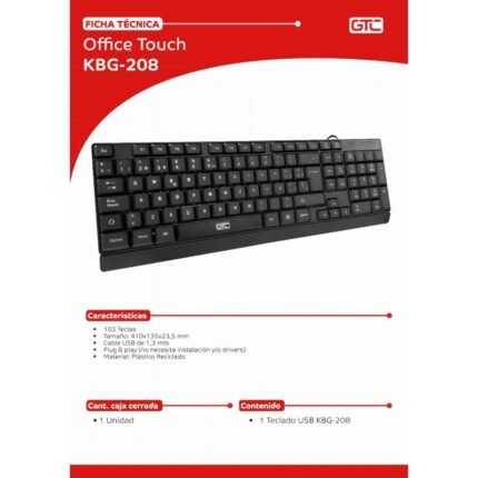 Teclado GTC KBG-208