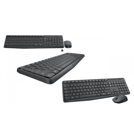 Combo Logitech MK235 Negro (mouse y teclado inalámbricos)