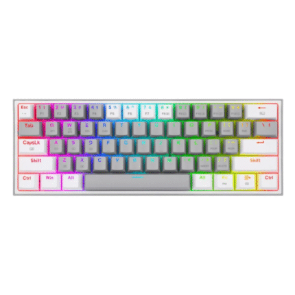 Teclado Redragon Fizz Pro K616-RGB 60% Gris y blanco