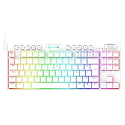 Teclado mecánico Redragon Horus K622W RGB 80% Blanco