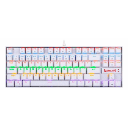 Teclado Redragon Kumara K552W-KR RGB 80% Blanco