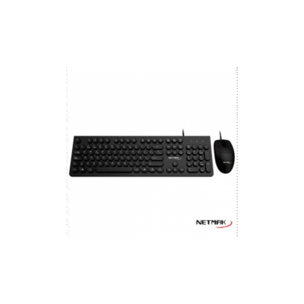 Combo Netmak NM-KB258 Negro (mouse y teclado)