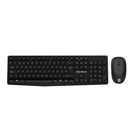 Combo Solarmax KBC2500B Negro (mouse y teclado inalámbricos)