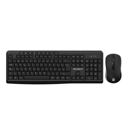 Combo Solarmax KMC2300B Negro (mouse y teclado inalámbricos)