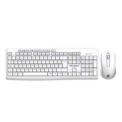 Combo Solarmax KMC2300W Blanco (mouse y teclado)