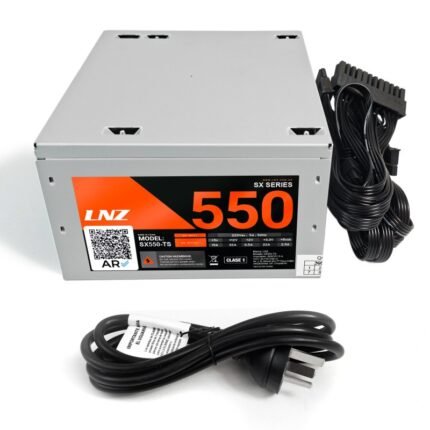 Fuente LNZ SX550-TS 550w Cables largos/color metal