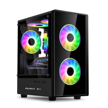 Gabinete Solarmax CM-B6202 Negro 3* FAN